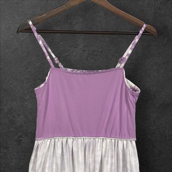 32 Degrees Cool Maxi Dress‎ Girls Size L 14/16 Purple Smocked Sleeveless Lined - Picture 6 of 13